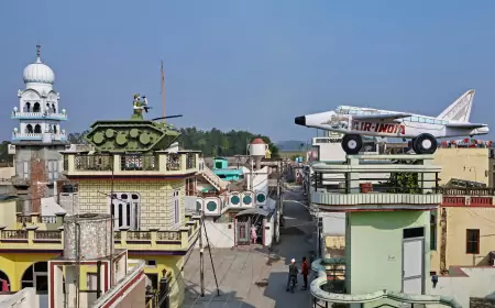 Необычные крыши Пенджаба: самолеты, танки и машины на домах индийских деревень