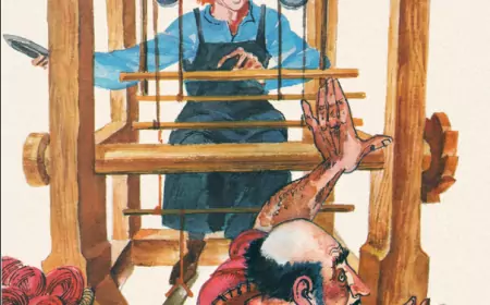 Ткацкий станок в сказке "Новый наряд короля"