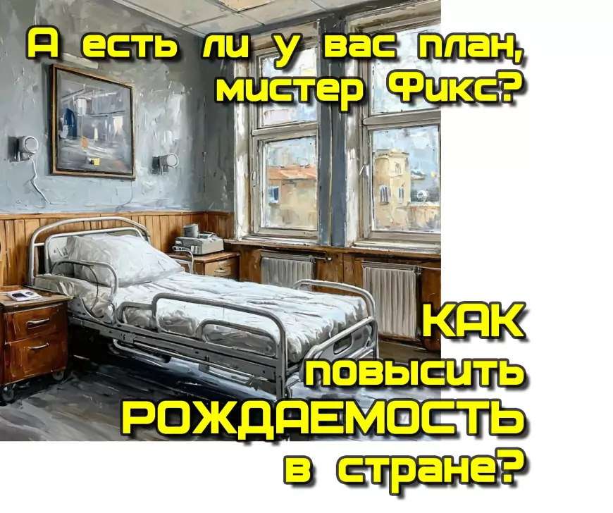 "Как повысить рождаемость?" - вопрос очень актуальный. Но несмотря на все потуги,  что-то идет "не так".