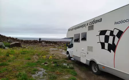 Большое летнее путешествие на автодоме. Заполярье и четыре моря.