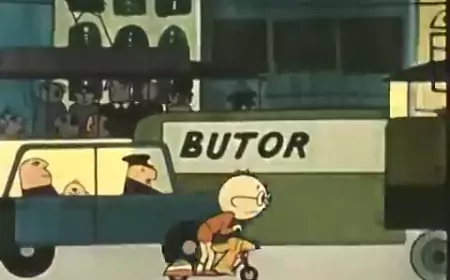 Безумный самокат из венгерского мультфильма 1963 года