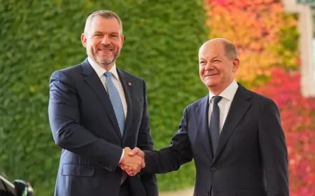 Канцлер Германии и президент Словакии сошлись во мнении по Украине