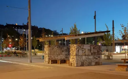 Автобусная остановка в Таллине: архитектура будущего из отходов