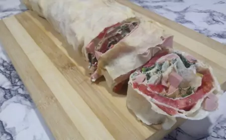 Рулет из лаваша. Быстрый перекус