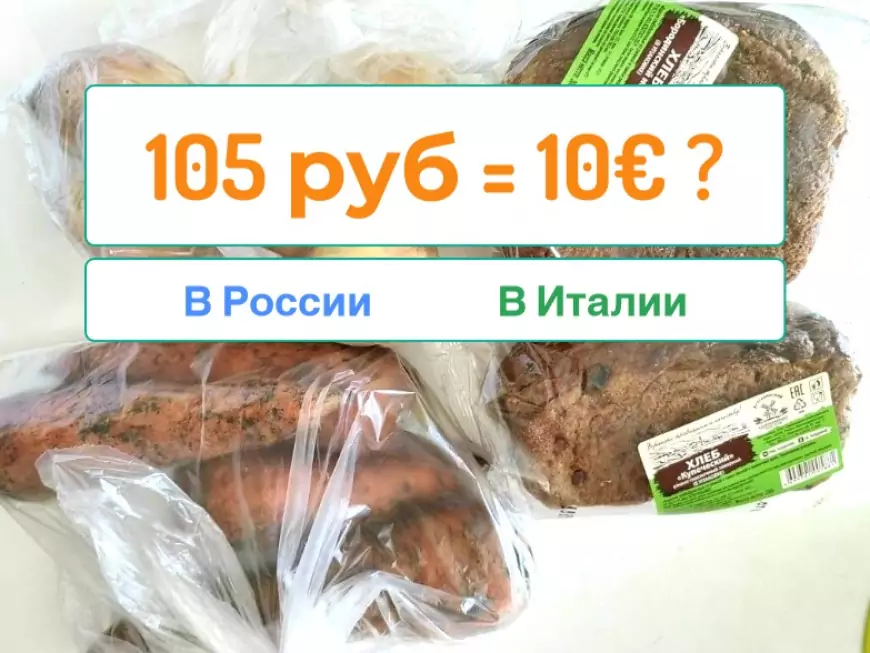 Сравнила цены в России и в Италии на продукты