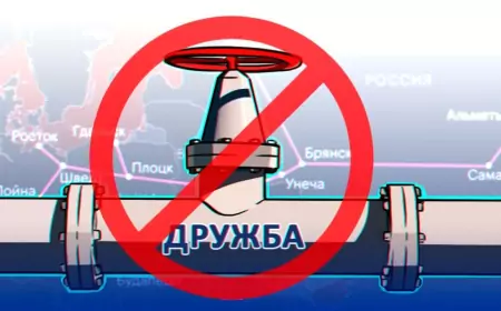 Нефтепровод Дружба прекратил поставки нефти в Чехию