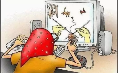 Отечественные карикатуры по вязанию