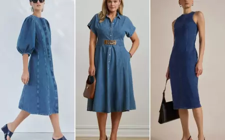 Подбираем джинсовое платье по типу фигуры