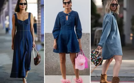 Обувь к джинсовому платью в 2025 году