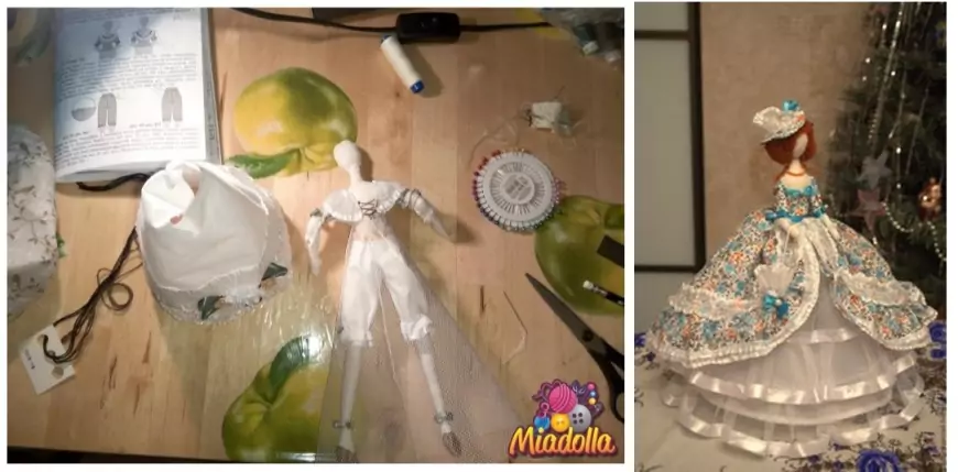 Куклы тряпиенсы. Часть 10. Платье (1)