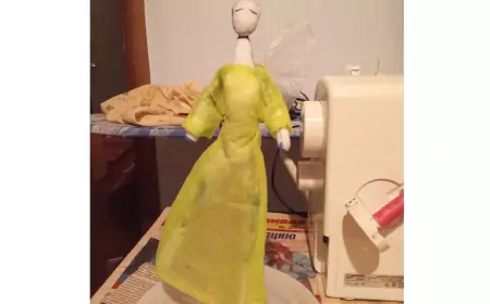 Куклы тряпиенсы. Часть 11. Платье (2)