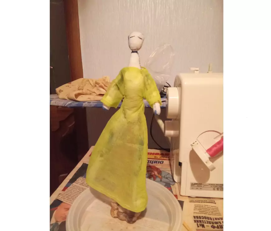 Куклы тряпиенсы. Часть 11. Платье (2)